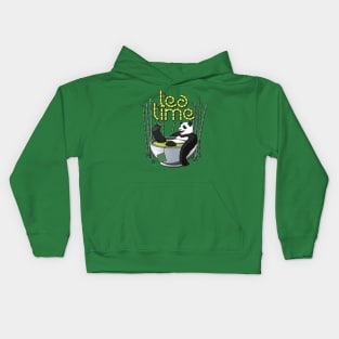 Tea Time Panda Kids Hoodie